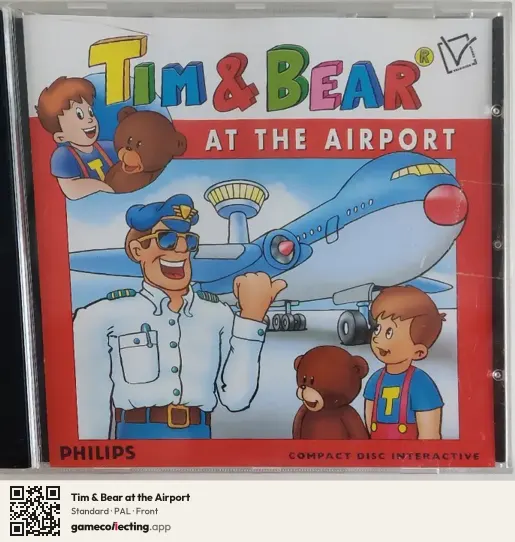 Tim & Bear at the Airport Philips CD-i, PAL box front