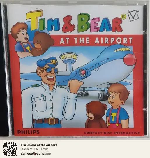 Tim & Bear at the Airport Philips CD-i, PAL box front