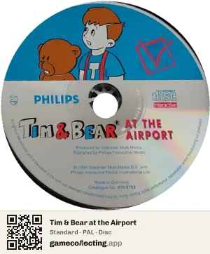 Tim & Bear at the Airport Philips CD-i, PAL disc