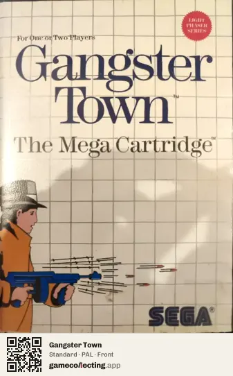 Gangster Town Sega Master System, PAL box front