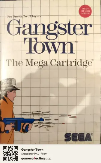 Gangster Town Sega Master System, PAL box front