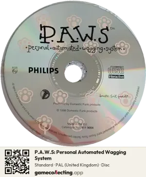 P.A.W.S: Personal Automated Wagging System Philips CD-i, PAL disc