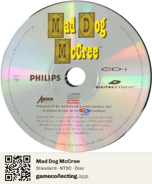 Mad Dog McCree Philips CD-i, NTSC disc