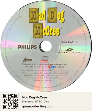 Mad Dog McCree Philips CD-i, NTSC disc