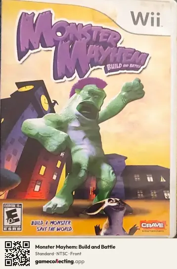 Monster Mayhem: Build and Battle Nintendo Wii, NTSC box front