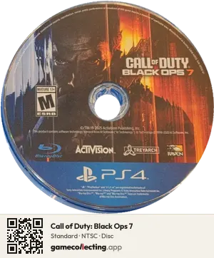 Call of Duty: Black Ops 7 PlayStation 4, NTSC disc
