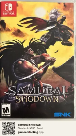Samurai Shodown Nintendo Switch, NTSC box front