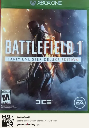 Battlefield 1 Xbox One, NTSC box front