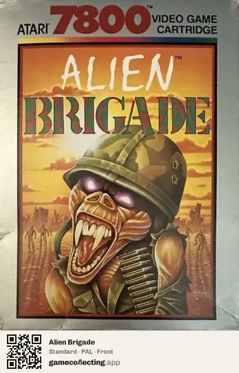 Alien Brigade Atari 7800, PAL box front