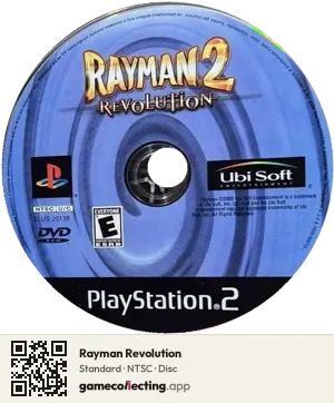 Rayman Revolution PlayStation 2, NTSC disc