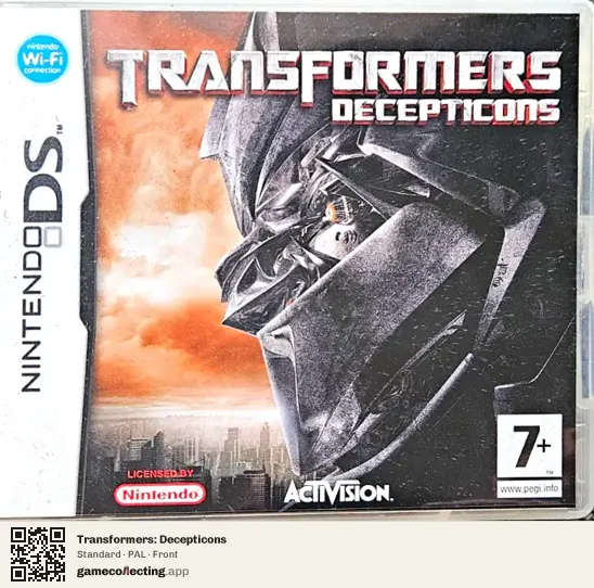 Transformers: Decepticons Nintendo DS, PAL box front