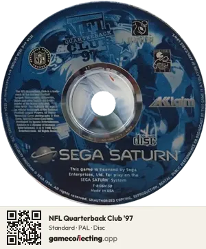 NFL Quarterback Club '97 Sega Saturn, PAL disc