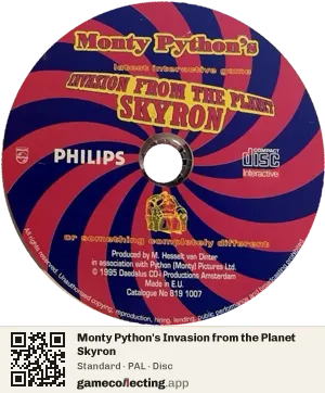 Monty Python's Invasion from the Planet Skyron Philips CD-i, PAL disc