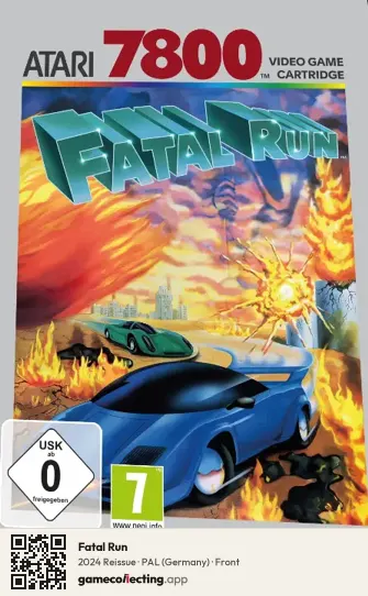 Fatal Run Atari 7800, Germany box front