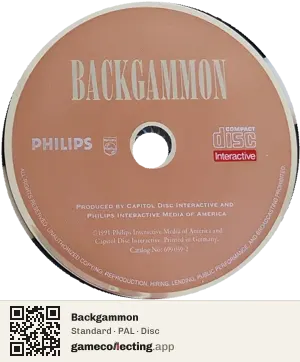 Backgammon Philips CD-i, PAL disc