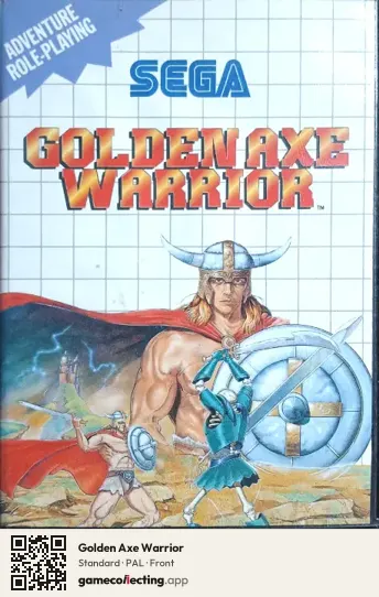Golden Axe Warrior Sega Master System, PAL box front
