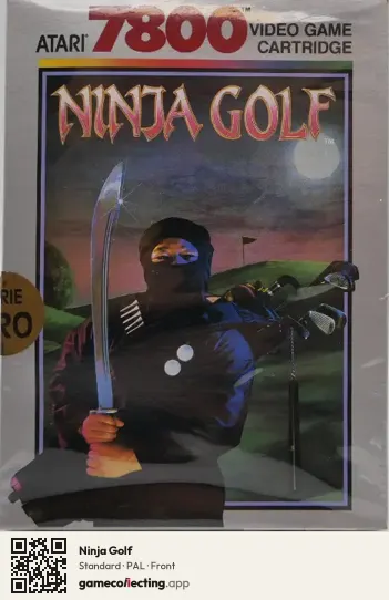 Ninja Golf Atari 7800, PAL box front