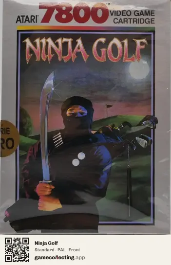 Ninja Golf Atari 7800, PAL box front