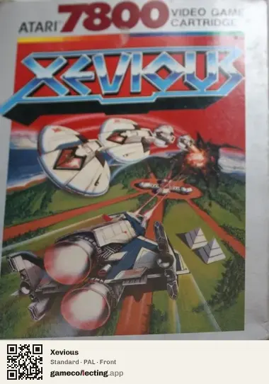 Xevious Atari 7800, PAL box front