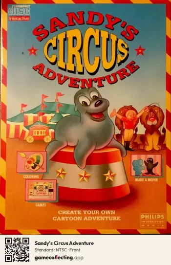 Sandy's Circus Adventure Philips CD-i, NTSC box front
