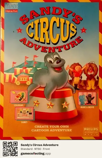 Sandy's Circus Adventure Philips CD-i, NTSC box front
