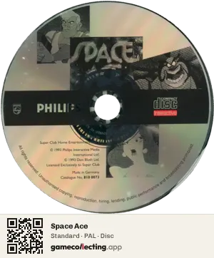 Space Ace Philips CD-i, PAL disc