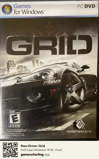 Race Driver: Grid Computer, NTSC box front