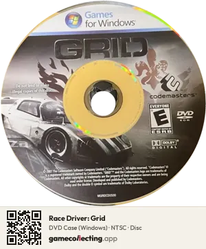 Race Driver: Grid Computer, NTSC disc