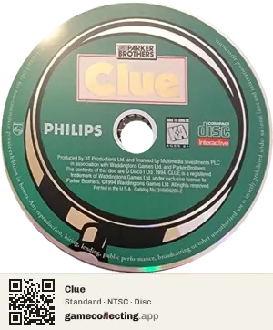 Clue Philips CD-i, NTSC disc