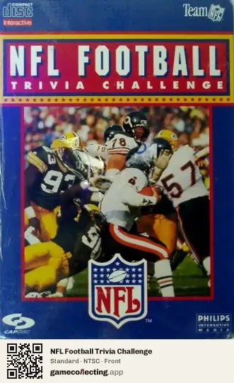 NFL Football Trivia Challenge Philips CD-i, NTSC box front