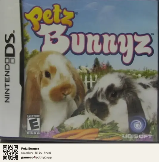 Petz Bunnyz Nintendo DS, NTSC box front