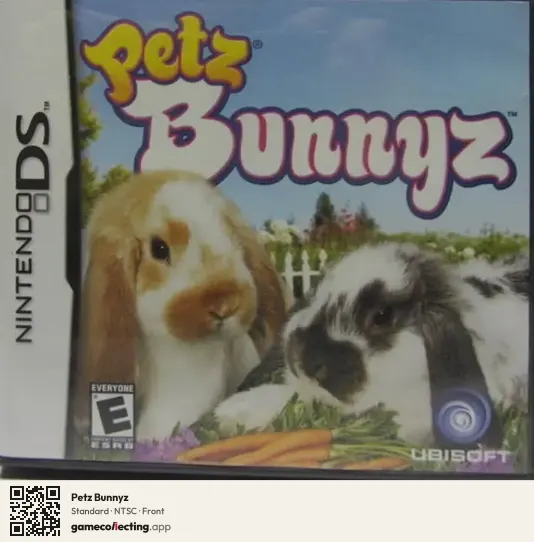 Petz Bunnyz Nintendo DS, NTSC box front
