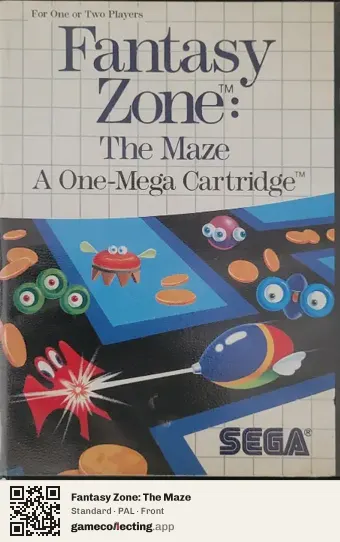 Fantasy Zone: The Maze Sega Master System, PAL box front