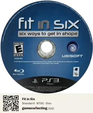 Fit in Six PlayStation 3, NTSC disc