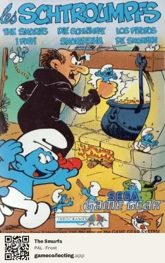 The Smurfs Sega Game Gear, PAL box front
