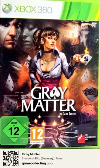 Gray Matter Xbox 360, Germany box front