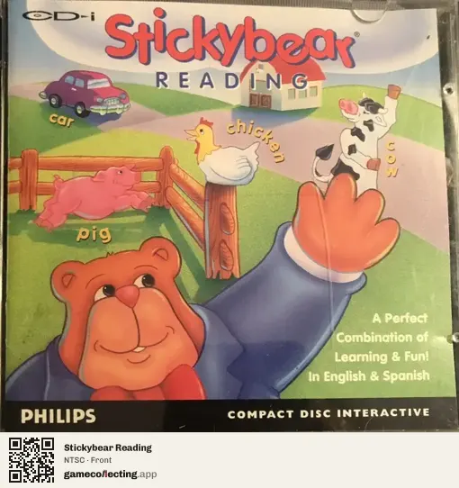 Stickybear Reading Philips CD-i, NTSC box front