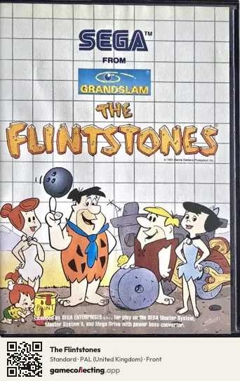 The Flintstones Sega Master System, United Kingdom box front