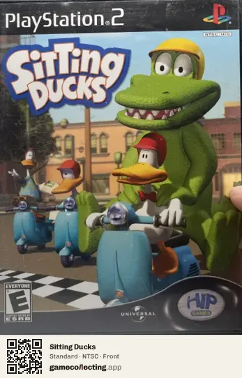 Sitting Ducks PlayStation 2, NTSC box front