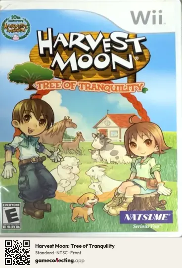 Harvest Moon: Tree of Tranquility Nintendo Wii, NTSC box front