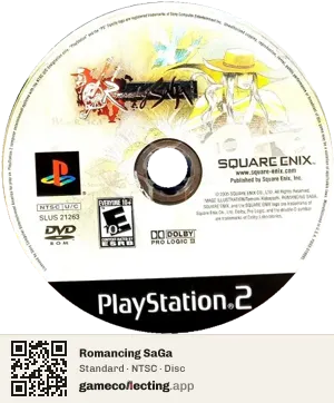 Romancing SaGa PlayStation 2, NTSC disc