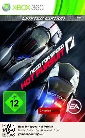 Need for Speed: Hot Pursuit Xbox 360, Germany box front