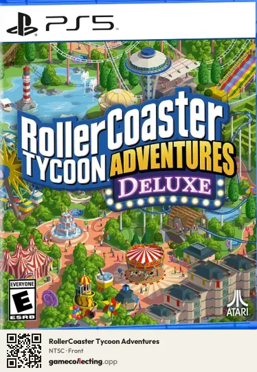 RollerCoaster Tycoon Adventures PlayStation 5, NTSC box front