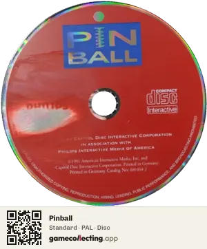 Pinball Philips CD-i, PAL disc