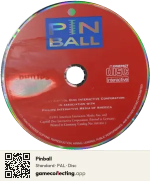 Pinball Philips CD-i, PAL disc