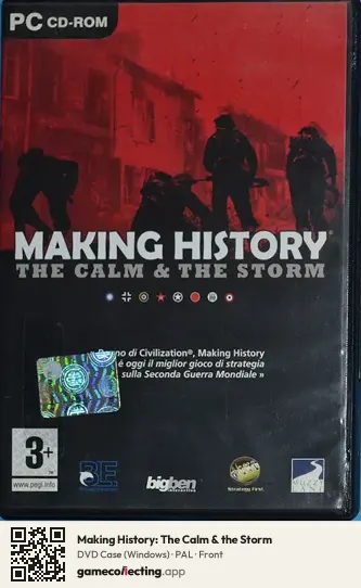 Making History: The Calm & the Storm Computer, PAL box front