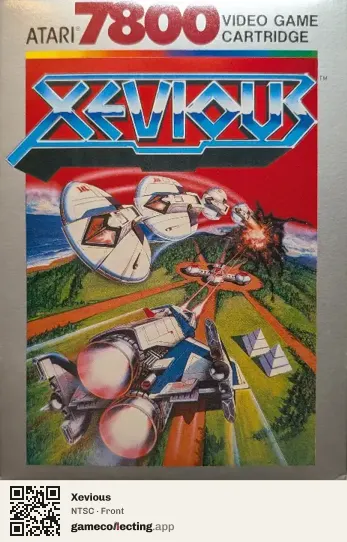 Xevious Atari 7800, NTSC box front