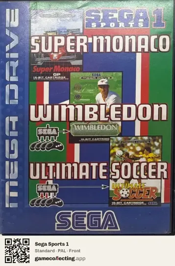 Sega Sports 1 Sega Mega Drive / Genesis, PAL box front