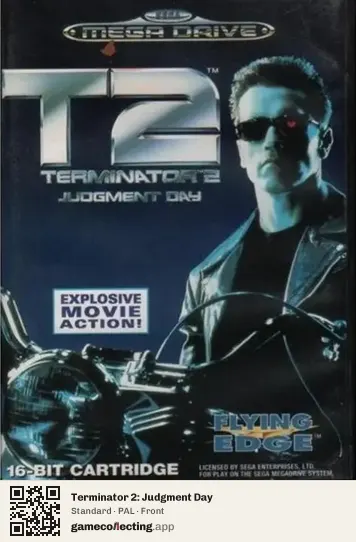 Terminator 2: Judgment Day Sega Mega Drive / Genesis, PAL box front