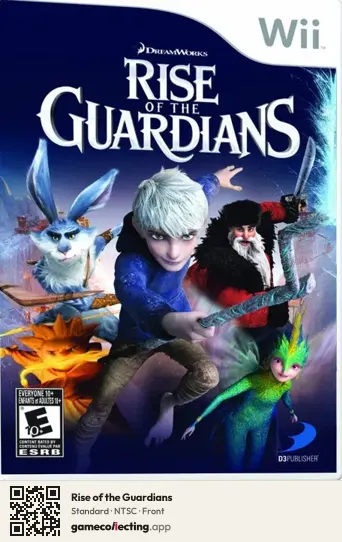 Rise of the Guardians Nintendo Wii, NTSC box front